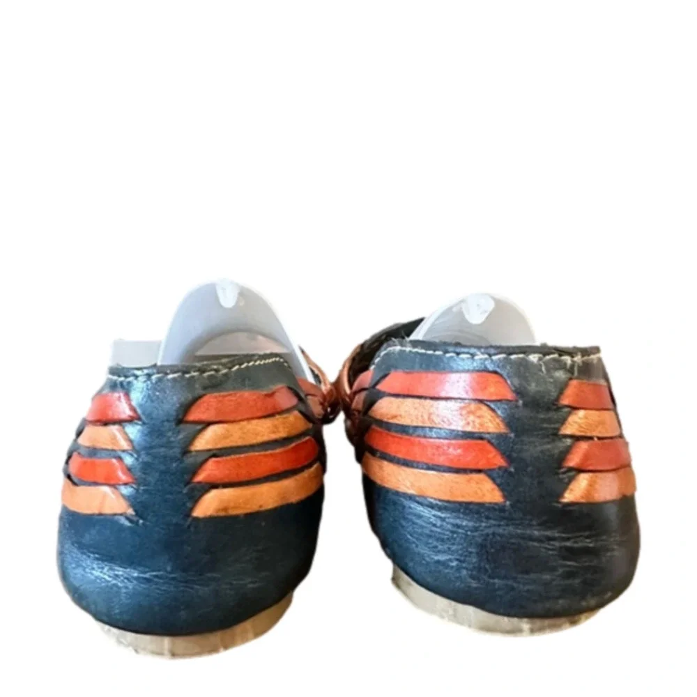 Mexican LEATHER HUARACHE SHOES. Slip on Mexican Huaraches size 7